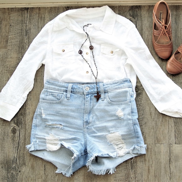 SO Tops - PRICE DROP! Easy Fit Button-Down White Blouse